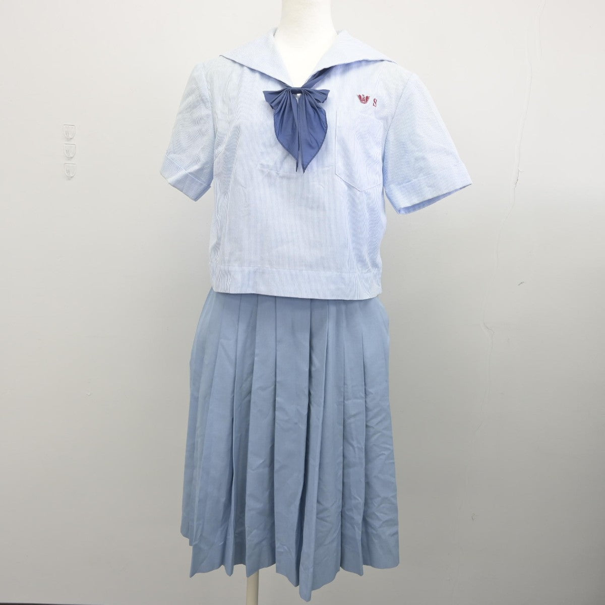 【中古】熊本県 八代工業高等学校 女子制服 4点（セーラー服・スカート）sf034016