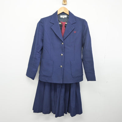 【中古】熊本県 八代工業高等学校 女子制服 5点（ブレザー・ベスト・スカート）sf034023