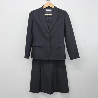 【中古】 事務服 女子制服 3点（ブレザー・スカート・ズボン）sf034037