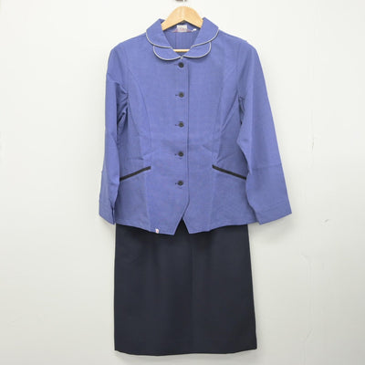 【中古】 事務服 女子制服 2点（シャツ・スカート）sf034038