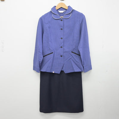 【中古】 事務服 女子制服 3点（シャツ・スカート）sf034039