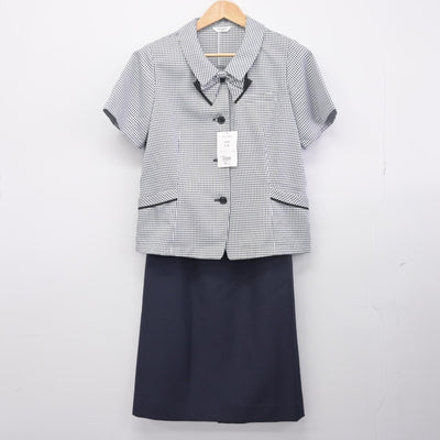 【中古】 事務服 女子制服 3点（シャツ・スカート）sf034048