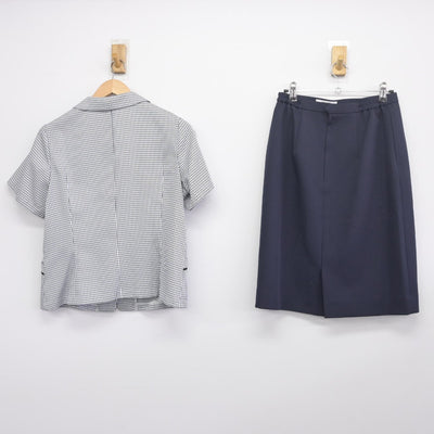 【中古】 事務服 女子制服 3点（シャツ・スカート）sf034048