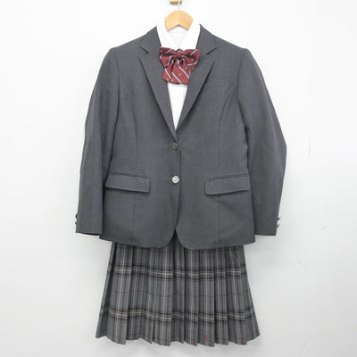 【中古】東京都 東村山高等学校 女子制服 5点（ブレザー・シャツ・スカート）sf034052