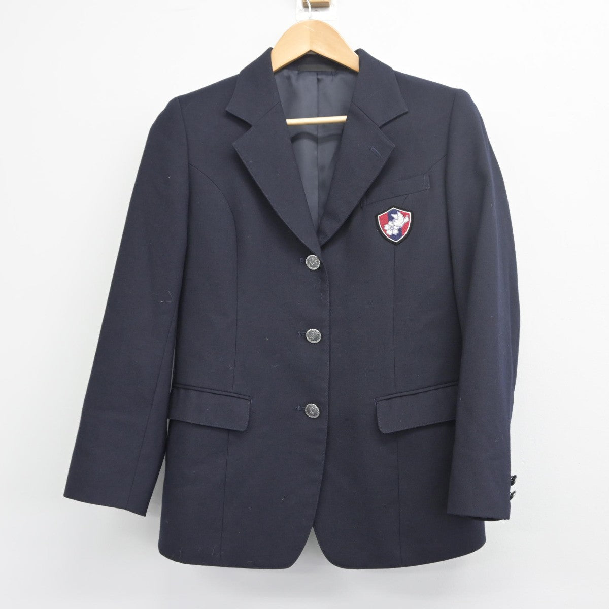 【中古】奈良県 法隆寺国際高等学校 女子制服 3点（ブレザー・シャツ・スカート）sf034059