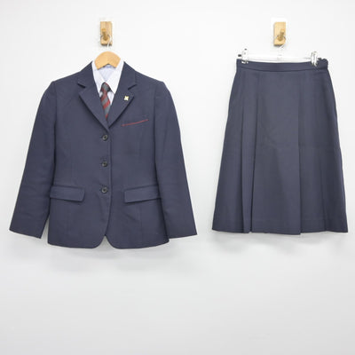 【中古】広島県 福山誠之館高等学校 女子制服 5点（ブレザー・シャツ・スカート）sf034077