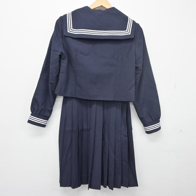 【中古】愛知県 愛知教育大学附属名古屋中学校 女子制服 4点（セーラー服・スカート）sf034086