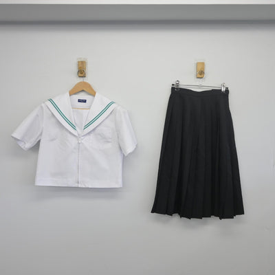 【中古】愛知県 竜神中学校 女子制服 3点（セーラー服・スカート）sf034115