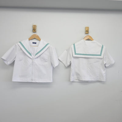 【中古】愛知県 竜神中学校 女子制服 3点（セーラー服・スカート）sf034115