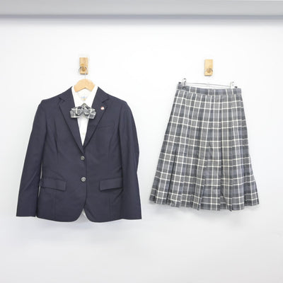 【中古】埼玉県 本庄東高等学校 女子制服 6点（ブレザー・ニット・シャツ・スカート）sf034126