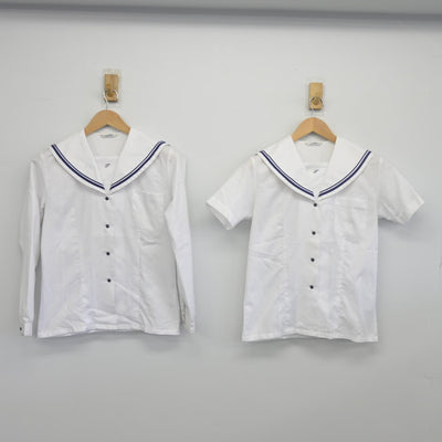 【中古】東京都 竪川中学校 女子制服 2点（セーラー服・セーラー服）sf034129