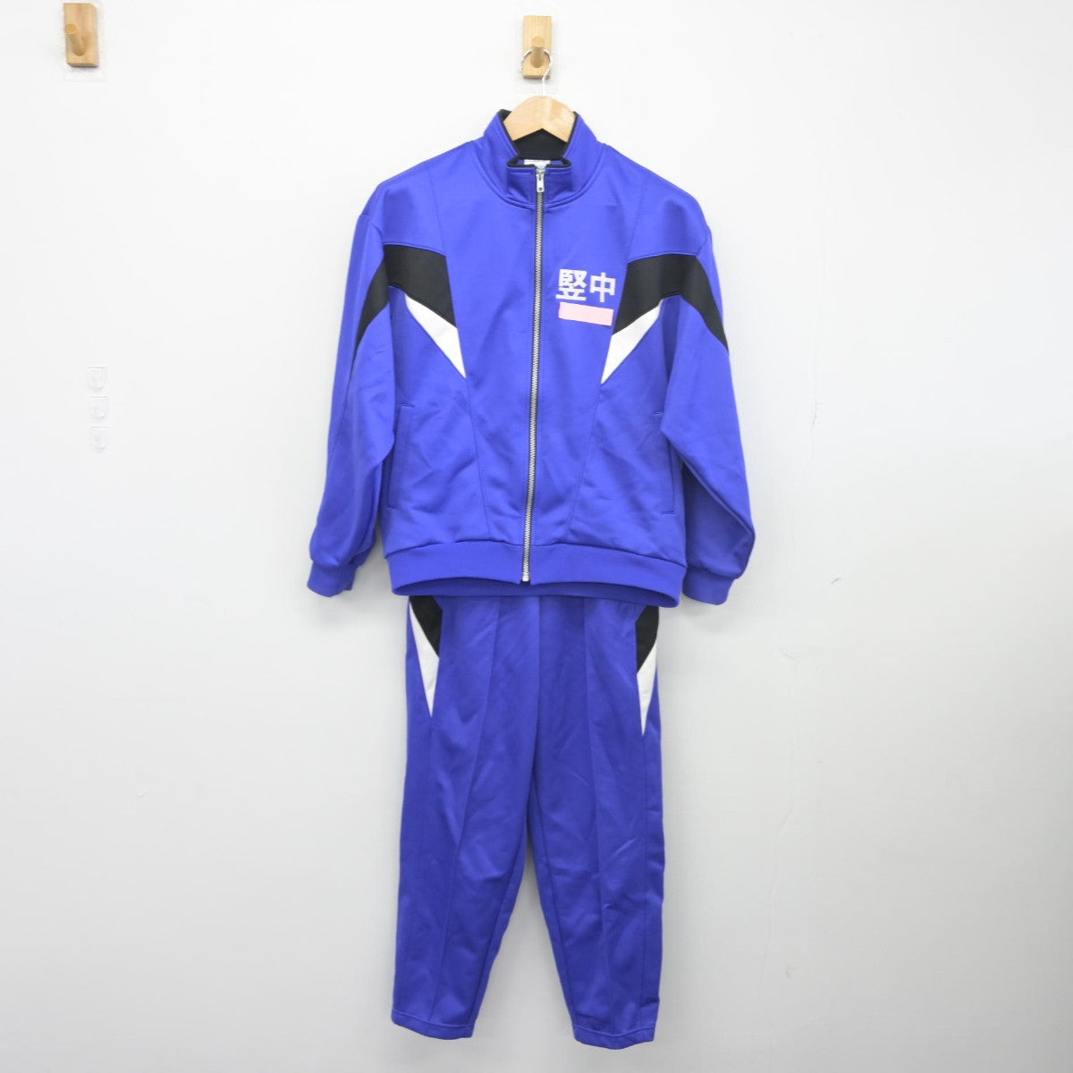 【中古】東京都 竪川中学校 女子制服 2点（ジャージ 上・ジャージ 下）sf034130