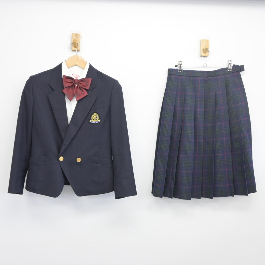 【中古】福岡県 筑紫中央高等学校 女子制服 5点（ブレザー・シャツ・ベスト・スカート）sf034135 | 中古制服通販パレイド