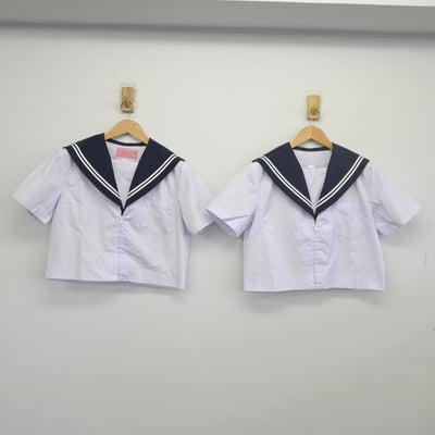 【中古】愛知県 名古屋市立桜丘中学校 女子制服 2点（セーラー服）sf034140