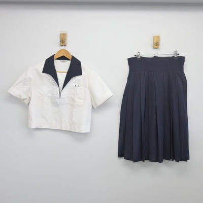 【中古】熊本県 熊本工業高等学校 女子制服 2点（シャツ・スカート）sf034143