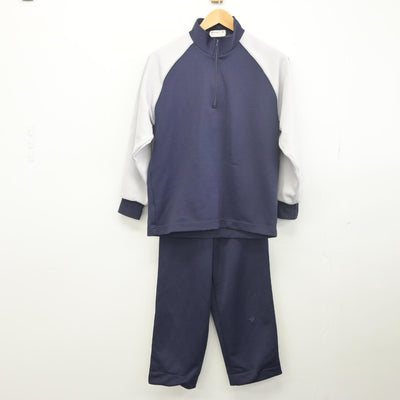 【中古】熊本県 大津北中学校 女子制服 2点（ジャージ 上・ジャージ 下）sf034155