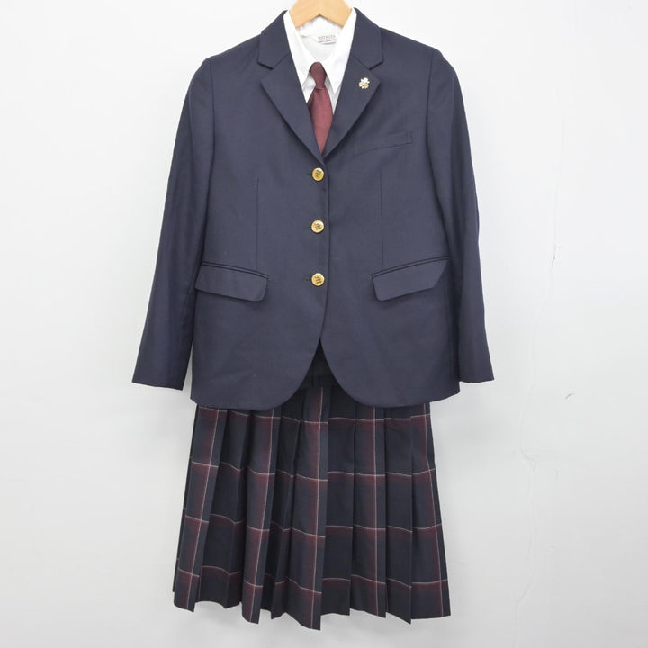 中古】熊本県 御船高等学校 女子制服 4点（ブレザー・シャツ