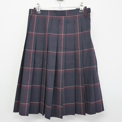 【中古】熊本県 御船高等学校 女子制服 3点（ニットベスト・シャツ・スカート）sf034176