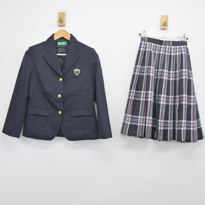 【中古】大阪府 四條畷学園中学校 女子制服 4点（ブレザー・スカート）sf034180