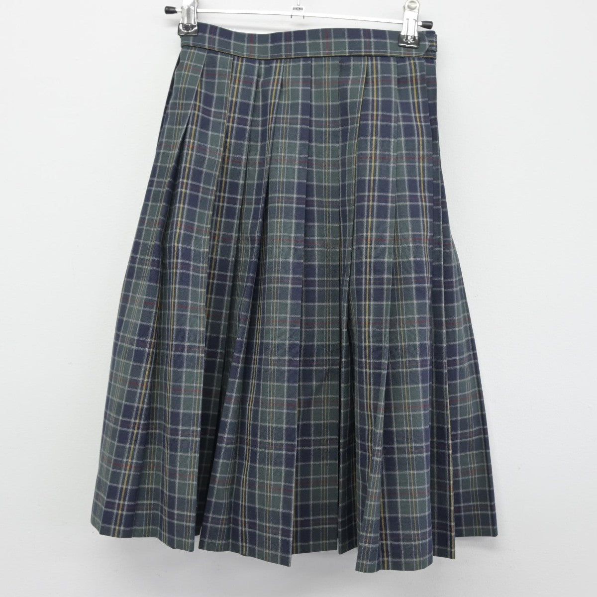 【中古】大阪市 東大阪市立楠根中学校 女子制服 2点（ニットベスト・スカート）sf034182