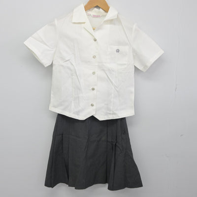 【中古】東京都 晃華学園高等学校 女子制服 2点（シャツ・スカート）sf034189