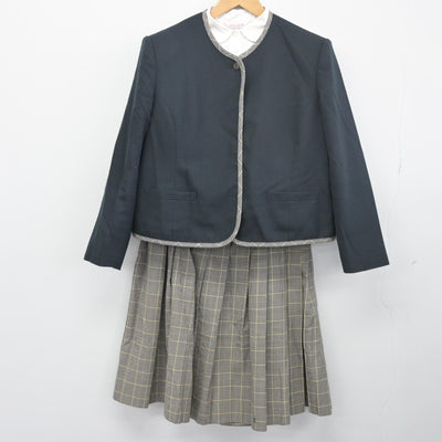 【中古】新潟県 中越高等学校 女子制服 4点（ブレザー・ニット・シャツ・スカート）sf034191