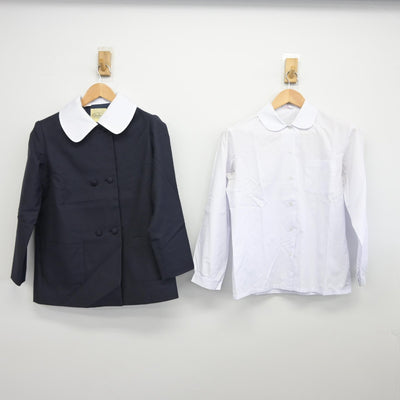 【中古】新潟県 新潟大学附属長岡小学校 女子制服 3点（ブレザー・シャツ・ジャンパースカート）sf034200