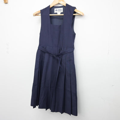 【中古】千葉県 おおたかの森中学校 女子制服 1点（ジャンパースカート）sf034235