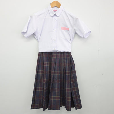 【中古】福岡県 春日市立春日中学校 女子制服 3点（シャツ・スカート）sf034254