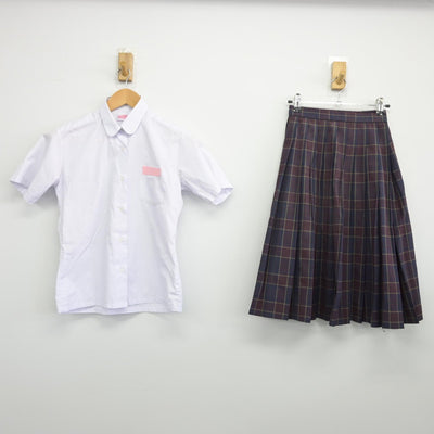 【中古】福岡県 春日市立春日中学校 女子制服 3点（シャツ・スカート）sf034254