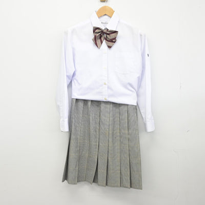 【中古】鹿児島県 鹿児島城西高等学校 女子制服 4点（ブレザー・シャツ・スカート）sf034279