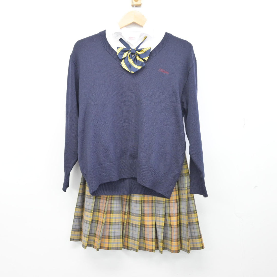 中古】熊本県 開新高等学校 女子制服 6点（ブレザー・ニット・シャツ・スカート）sf034287 | 中古制服通販パレイド