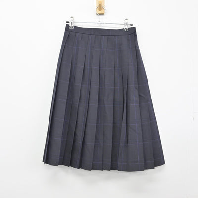 【中古】岐阜県 美濃加茂高等学校 女子制服 4点（ニットベスト・シャツ・スカート）sf034294