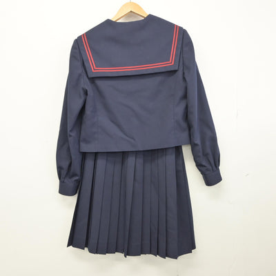 【中古】岐阜県 緑陽中学校 女子制服 3点（セーラー服・スカート）sf034297