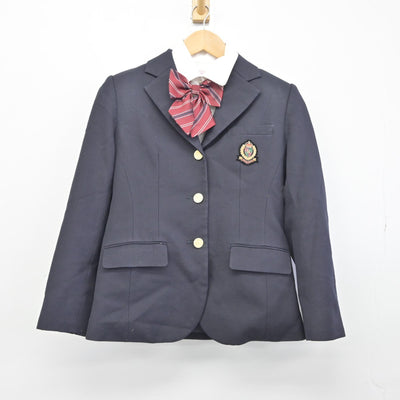 【中古】静岡県 飛龍高等学校 女子制服 3点（ブレザー・シャツ）sf034300