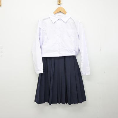 【中古】岩手県 盛岡市立大宮中学校 女子制服 3点（ブレザー・シャツ・スカート）sf034309