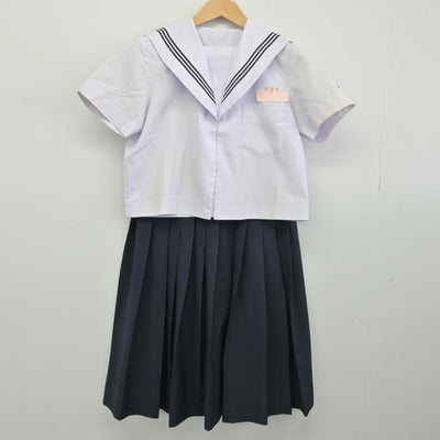 【中古】宮崎県 宮崎市立大宮中学校 女子制服 3点（セーラー服・セーラー服・スカート）sf034320