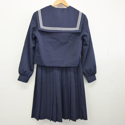 【中古】愛知県 形原中学校 女子制服 3点（セーラー服・スカート）sf034330