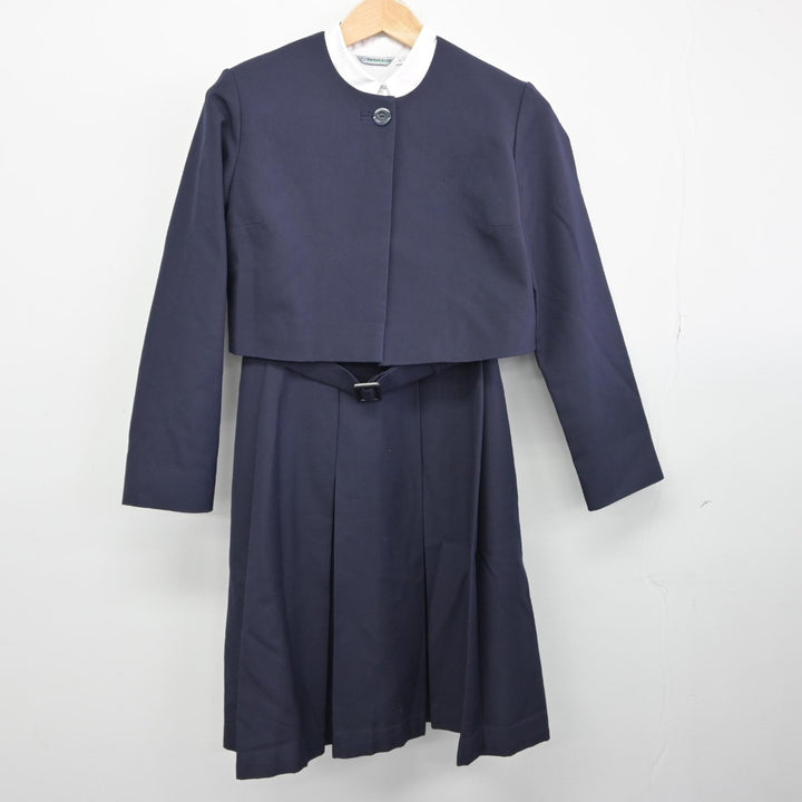 長崎　高校　制服 ジャンパースカート 中古制服】長崎県 諫早高等学校、附属中学校 女子制服 2点