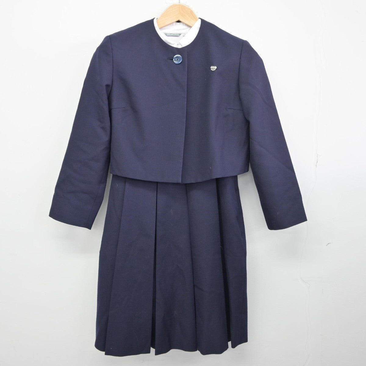 【中古】長崎県 長崎純心高等学校 女子制服 3点（ブレザー・ジャンパースカート・シャツ）sf034339