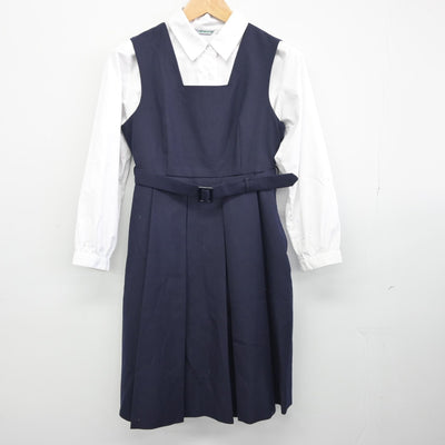 【中古】長崎県 長崎純心高等学校 女子制服 3点（ブレザー・ジャンパースカート・シャツ）sf034339