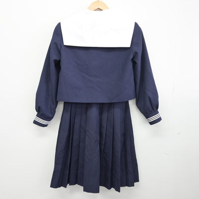 【中古】大阪府 天王寺中学校 女子制服 3点（セーラー服・スカート）sf034344