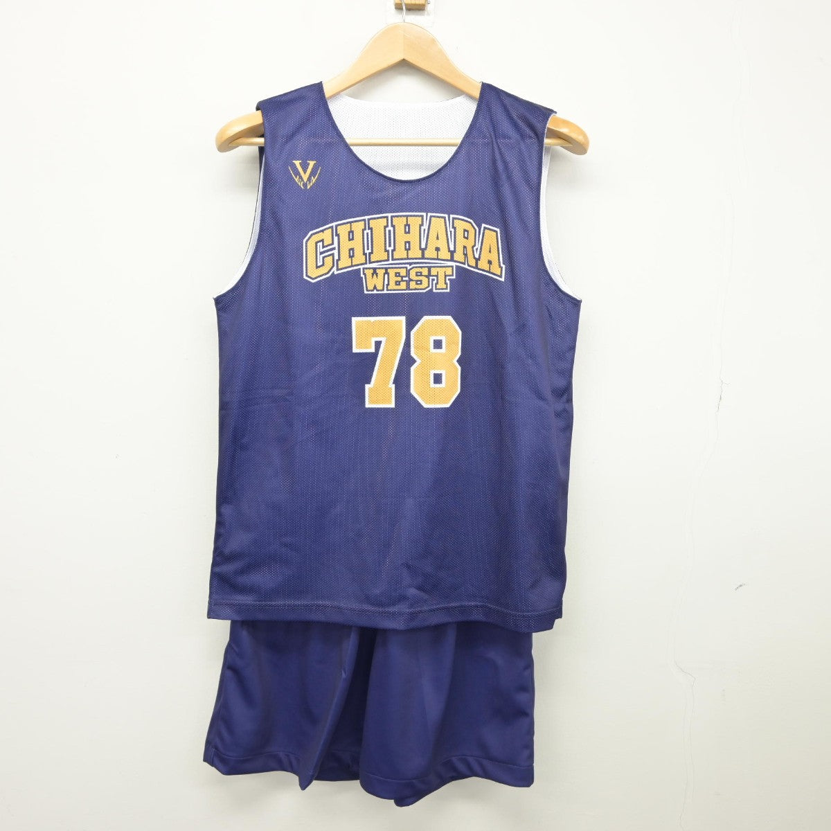 【中古】千葉県 ちはら台西中学校/バスケットボール部 男子制服 3点（部活ユニフォーム 上・部活ユニフォーム 下・部活ユニフォーム 下）sf034380