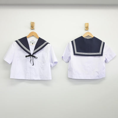 【中古】愛知県 瑞陵高等学校 女子制服 4点（セーラー服・セーラー服・スカート）sf034388