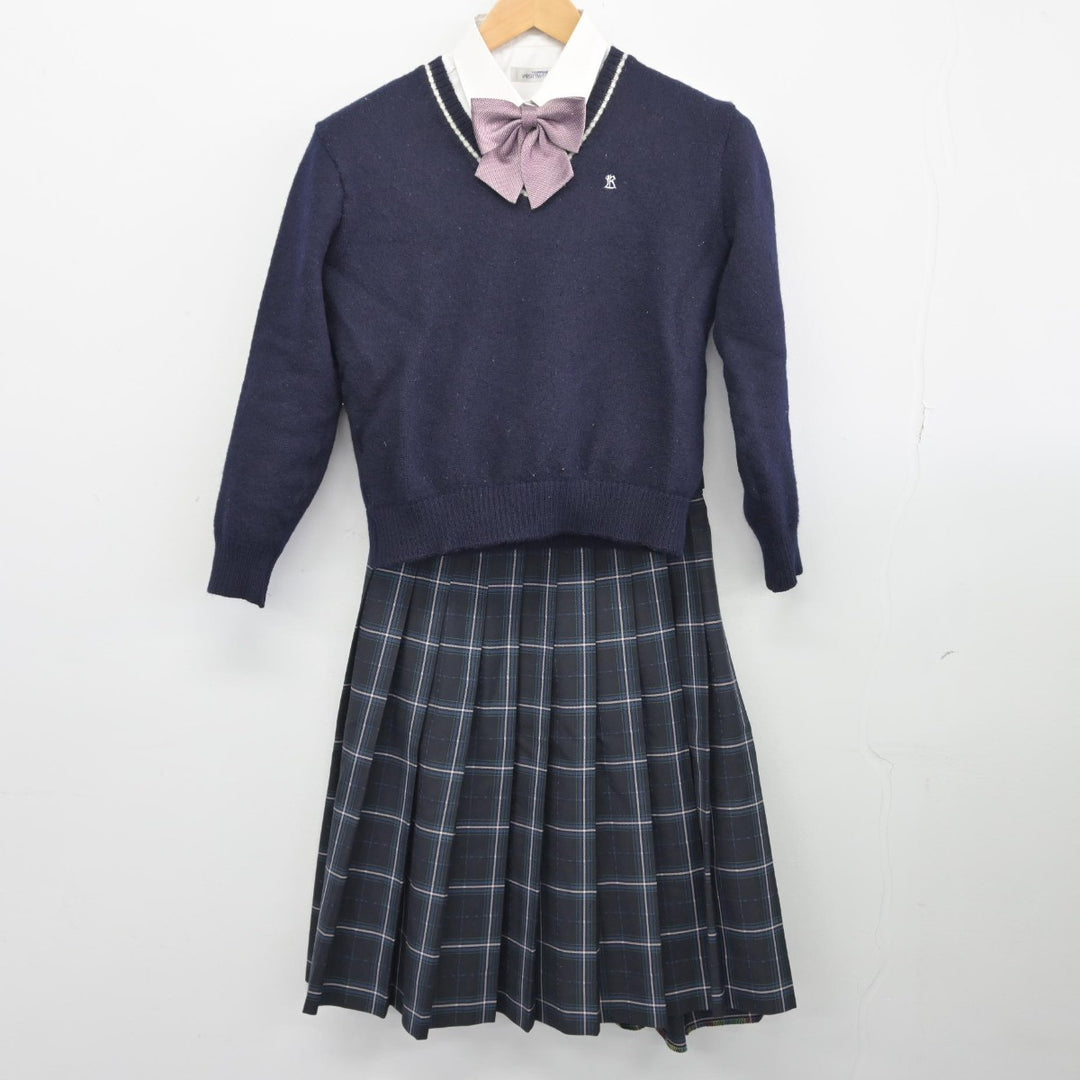 【中古】愛知県 啓成高等学校 女子制服 5点（ブレザー・ニット・シャツ・スカート）sf034395 | 中古制服通販パレイド