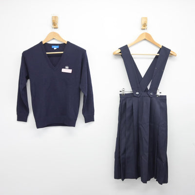 【中古】山梨県 山梨大学教育学部附属中学校 女子制服 2点（スカート・スカート）sf034413