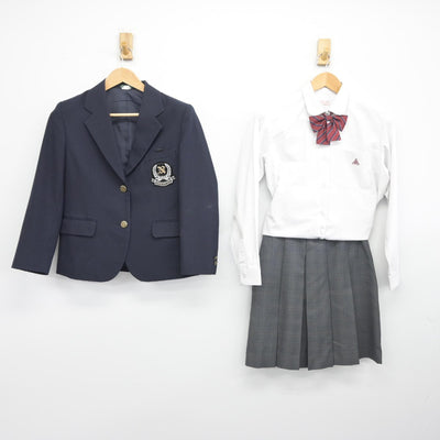 【中古】高知県 中村高等学校 女子制服 4点（ブレザー・シャツ・スカート）sf034417