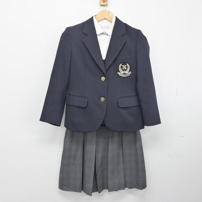 【中古】高知県 中村高等学校 女子制服 4点（ブレザー・ニット・シャツ・スカート）sf034418