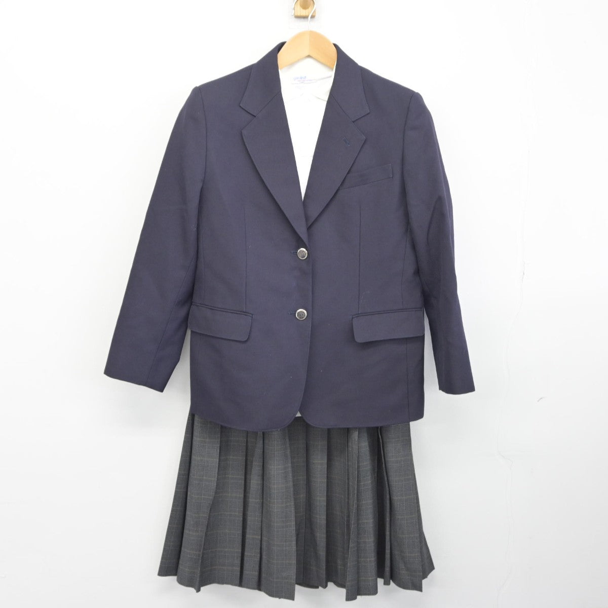 【中古】埼玉県 日進中学校 女子制服 3点（ブレザー・シャツ・スカート）sf034427