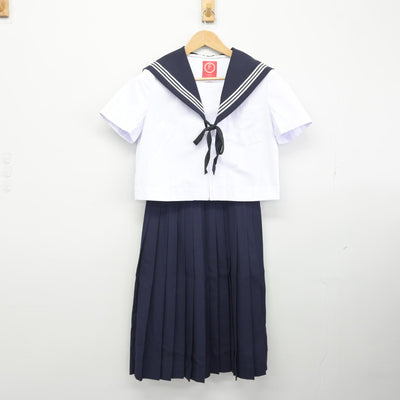 【中古】愛知県 一宮市立西成中学校 女子制服 4点（セーラー服・スカート）sf034431